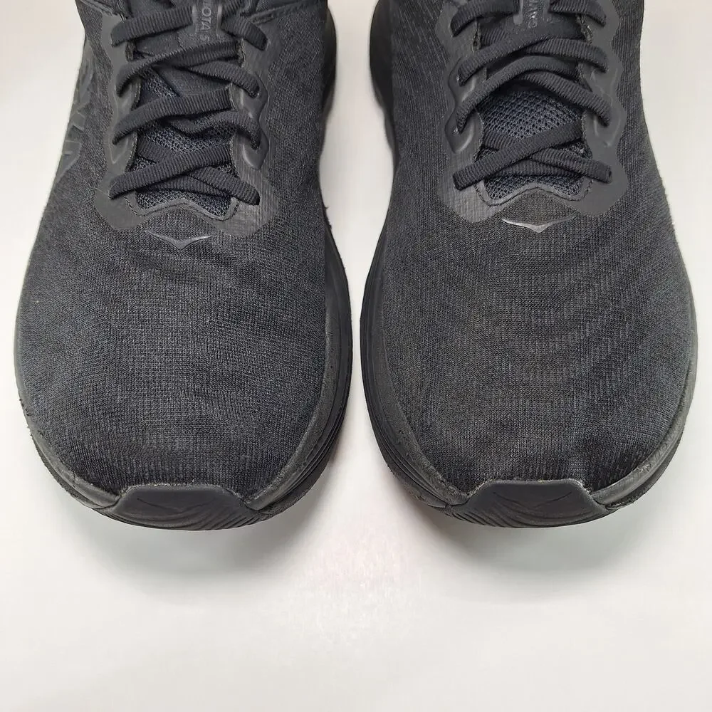 Hoka One One Gaviota 5 Wide Mens 11.5 2E Triple Black 1134234 BBLC Running Shoes